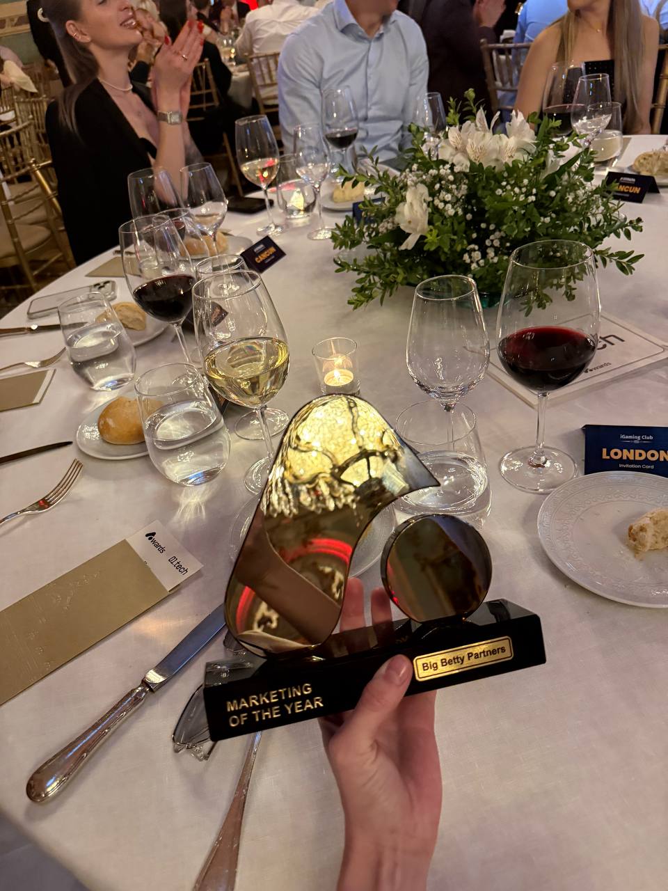 Marketing of the Year 2026 trophy — Big Betty Partners at AffPapa iGaming Awards