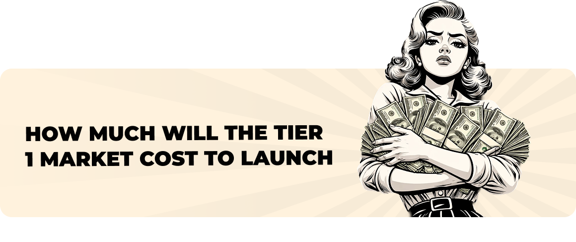 Budget required to enter tier 1 markets